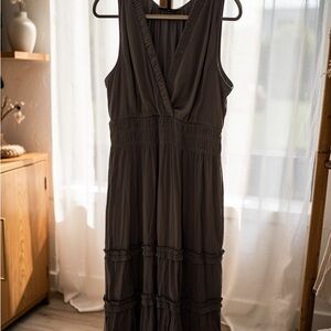 White House Black Market Navy Maxi Dress